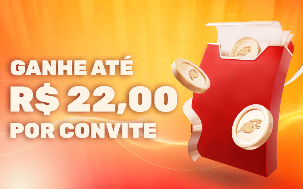 Banner promocional da TGJogos oferecendo até R$22,00 por convite de novos jogadores.